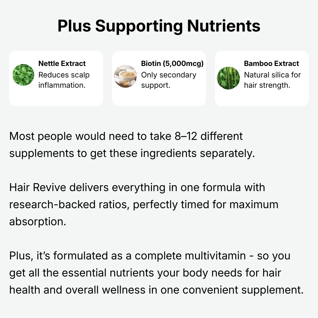 Balmbare Hair Revive Gummies for GLP-1 Weight Loss Hair Support